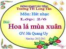 Bài 8. Hoa lá mùa xuân
