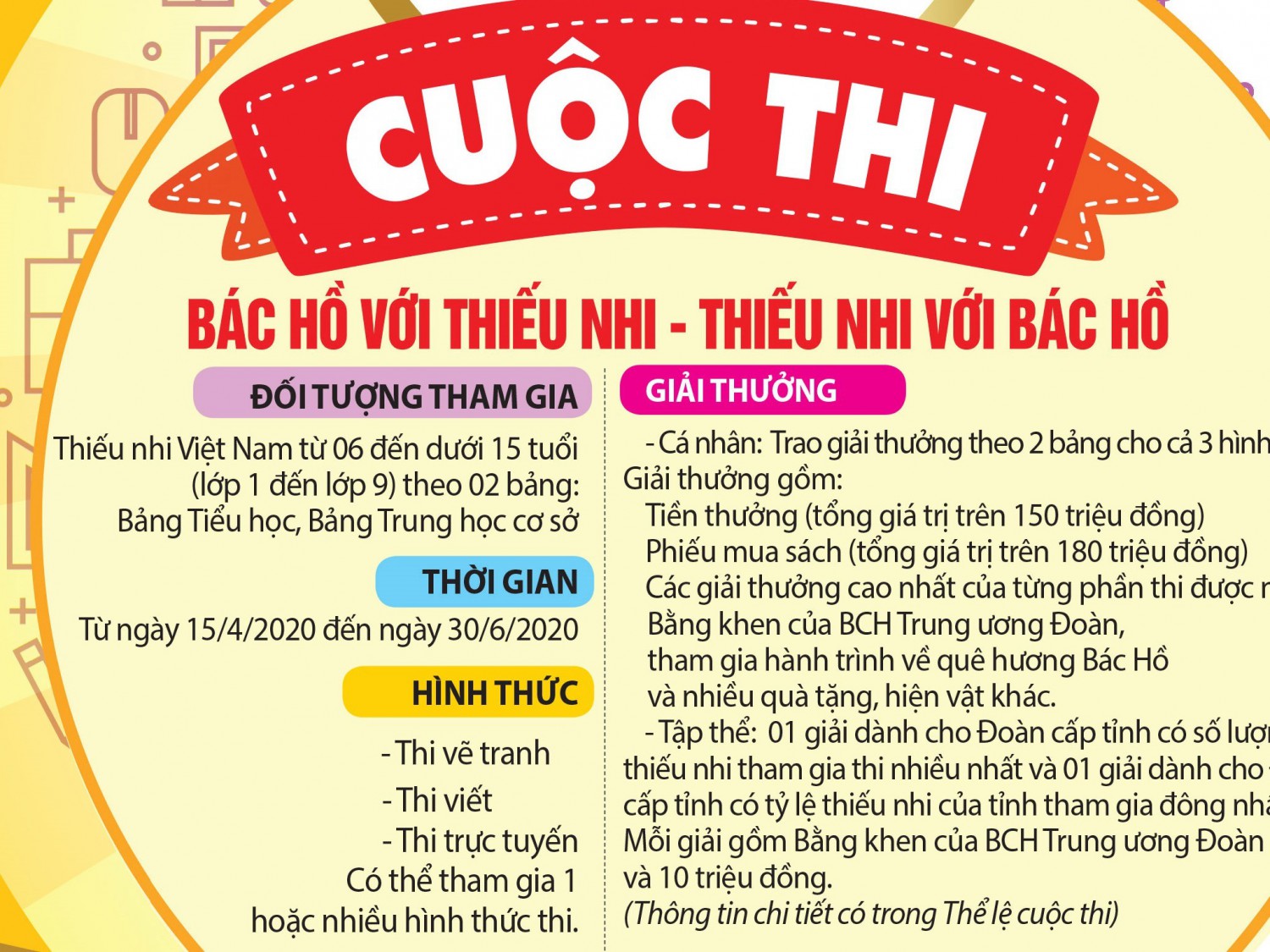 cuộc thi “Bác Hồ với thiếu nhi - Thiếu nhi với Bác Hồ”